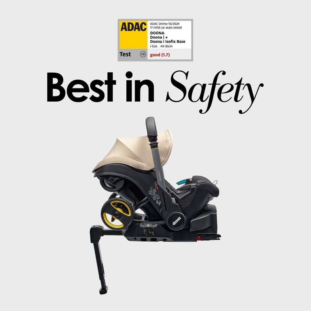 Doona i achieves outstanding results in the 2024 ADAC Car Seat Crash Test