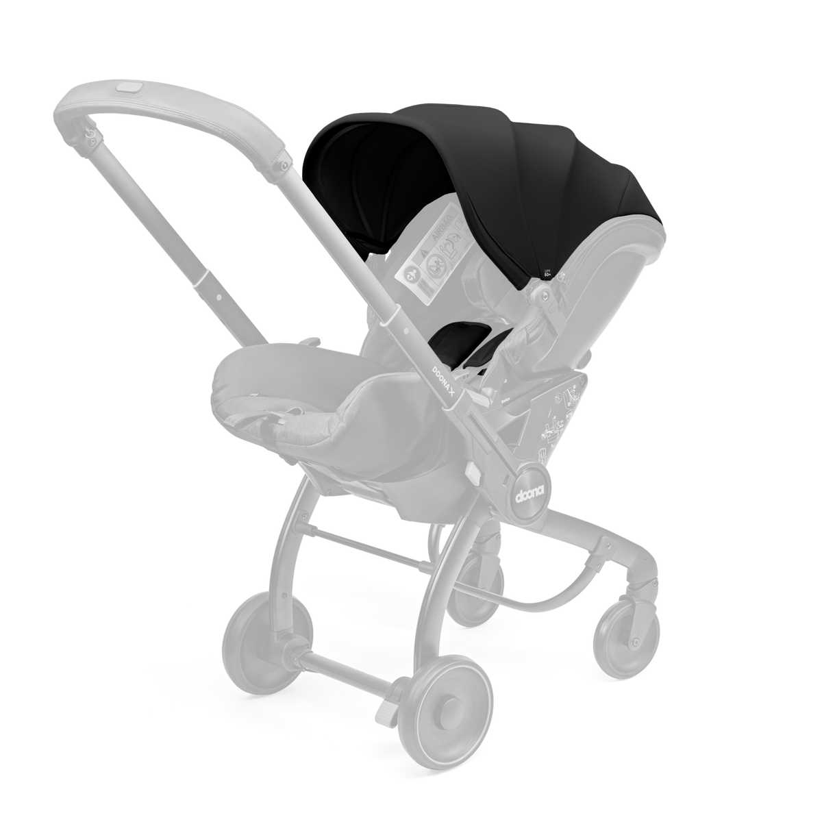 Doona X Canopy & Shoulder Pads Set  Nitro Black