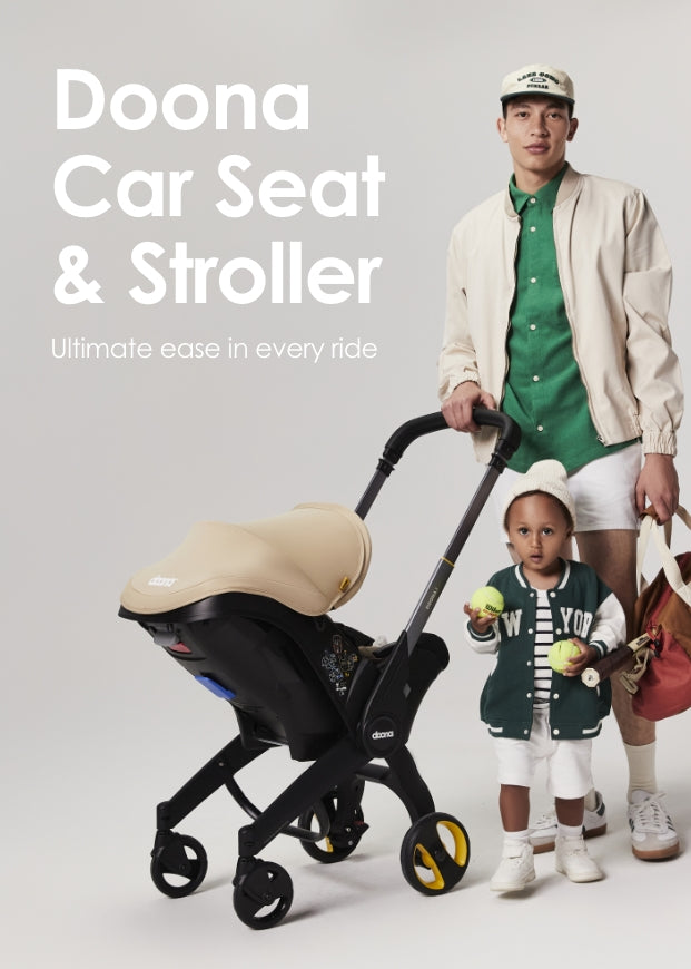 Doona Car Seat Converts into a stroller in seconds