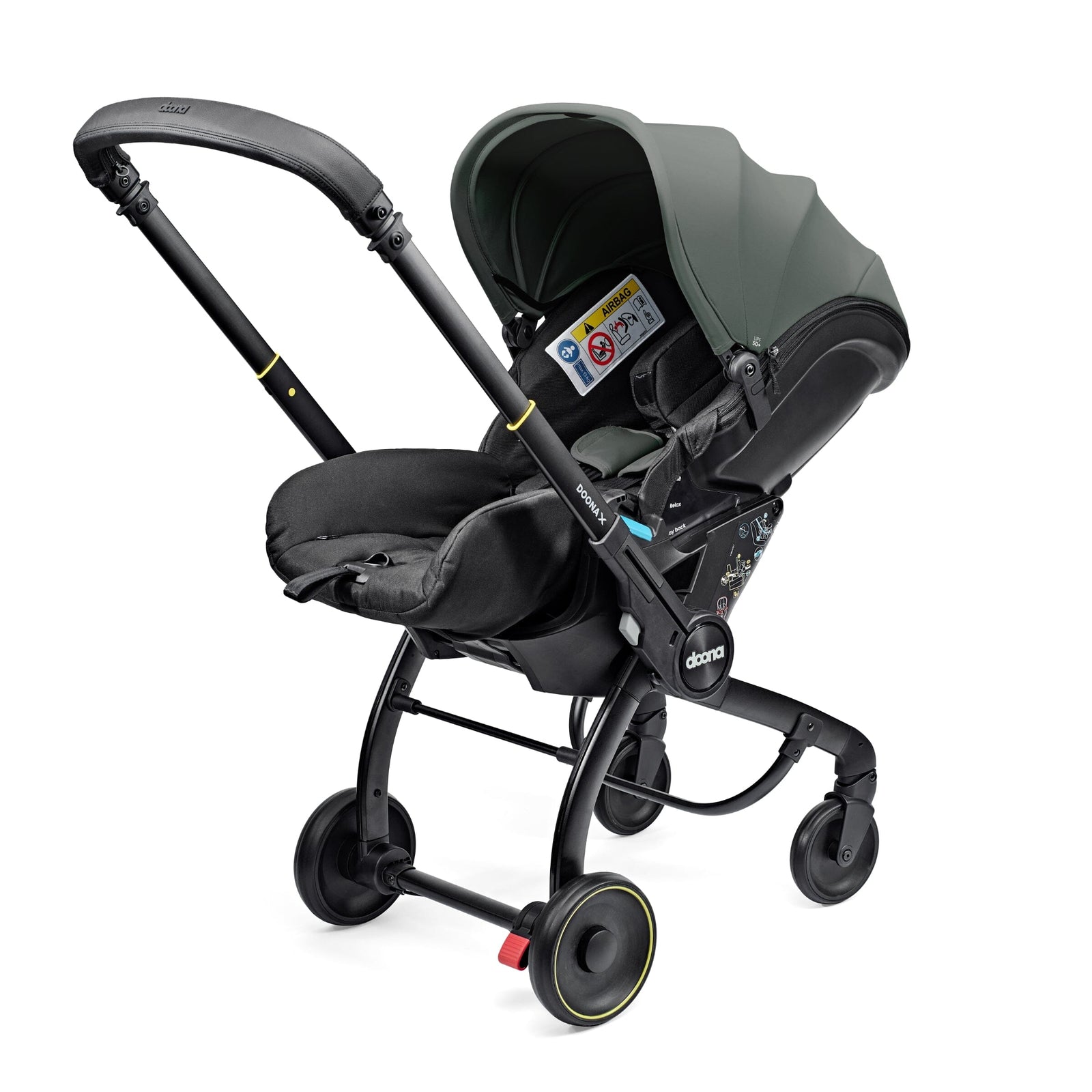 doona ベビーカー グリーン Doona Car Seat & Stroller – Racing Green With Base, Travel System