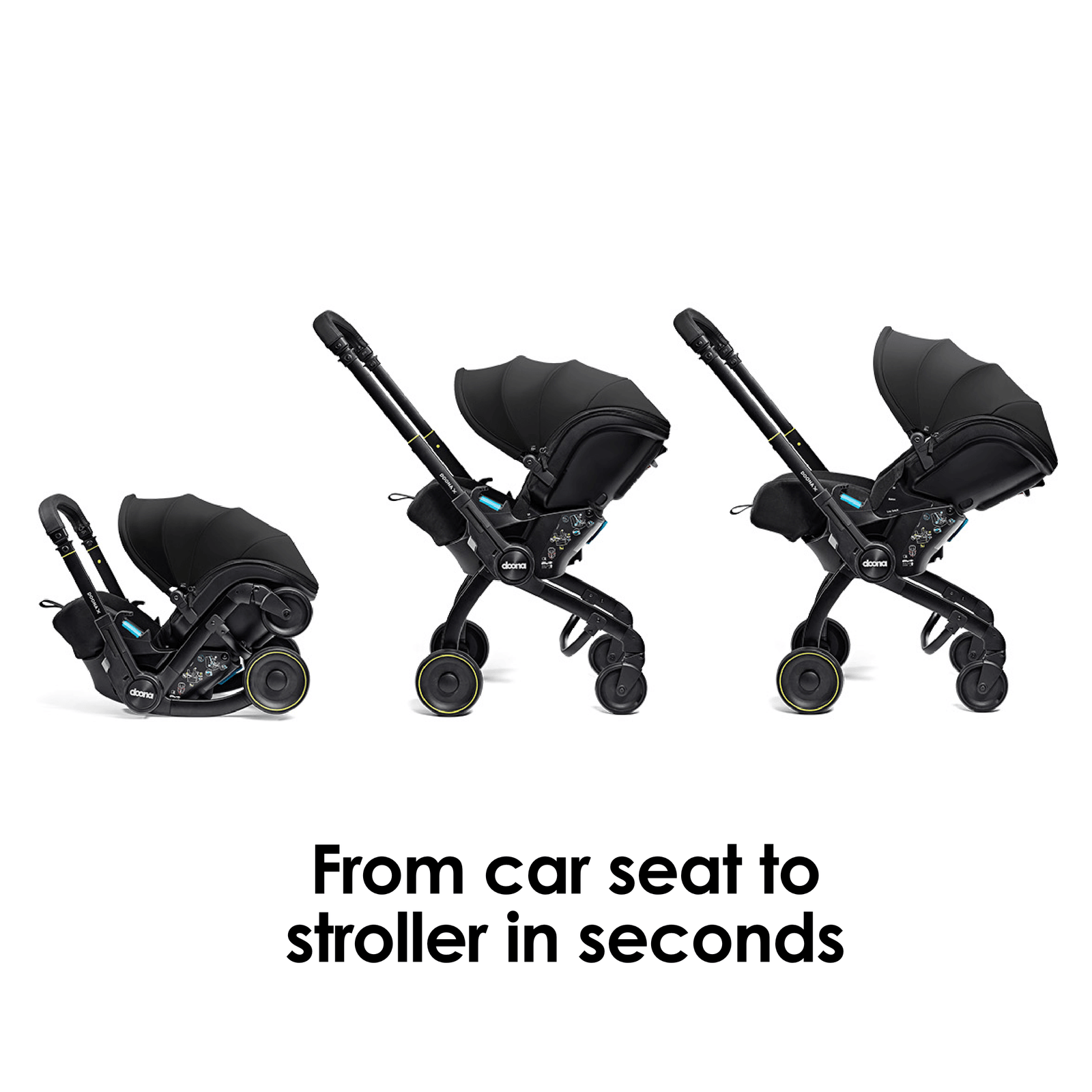 Doona X Car Seat Stroller Nitro Black