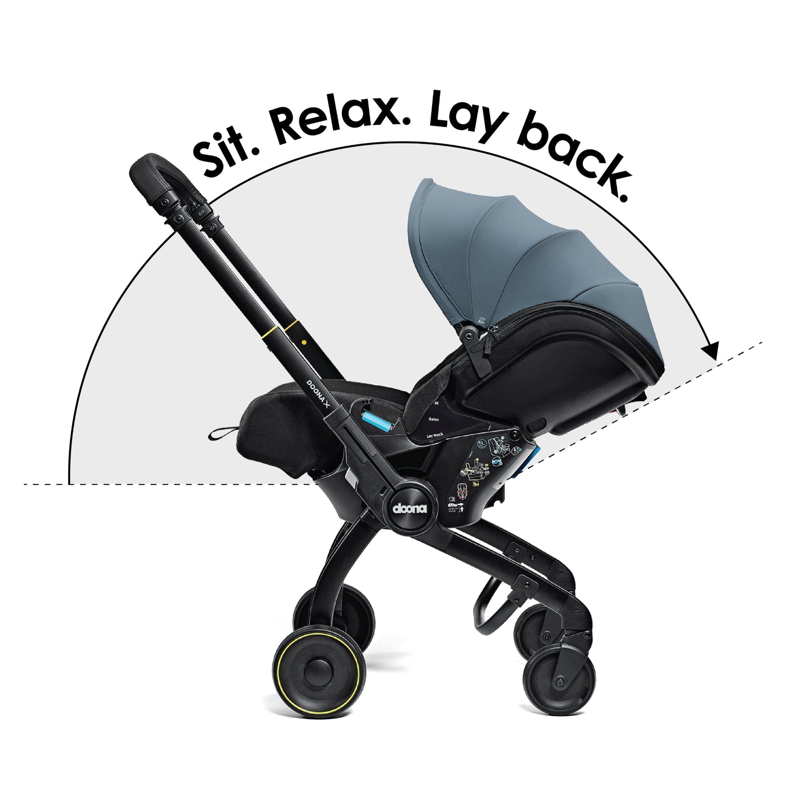 doona blue stroller Doona X Ocean Blue Car Seat & Stroller