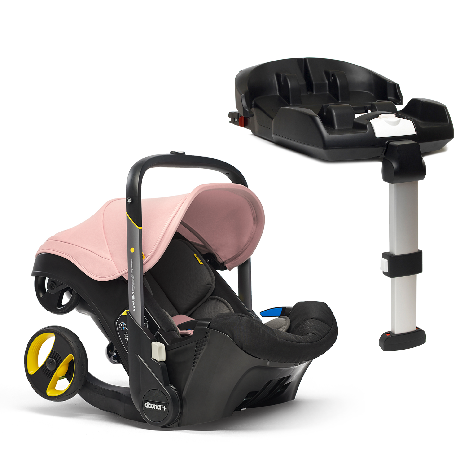 Pink Doona with isofix base