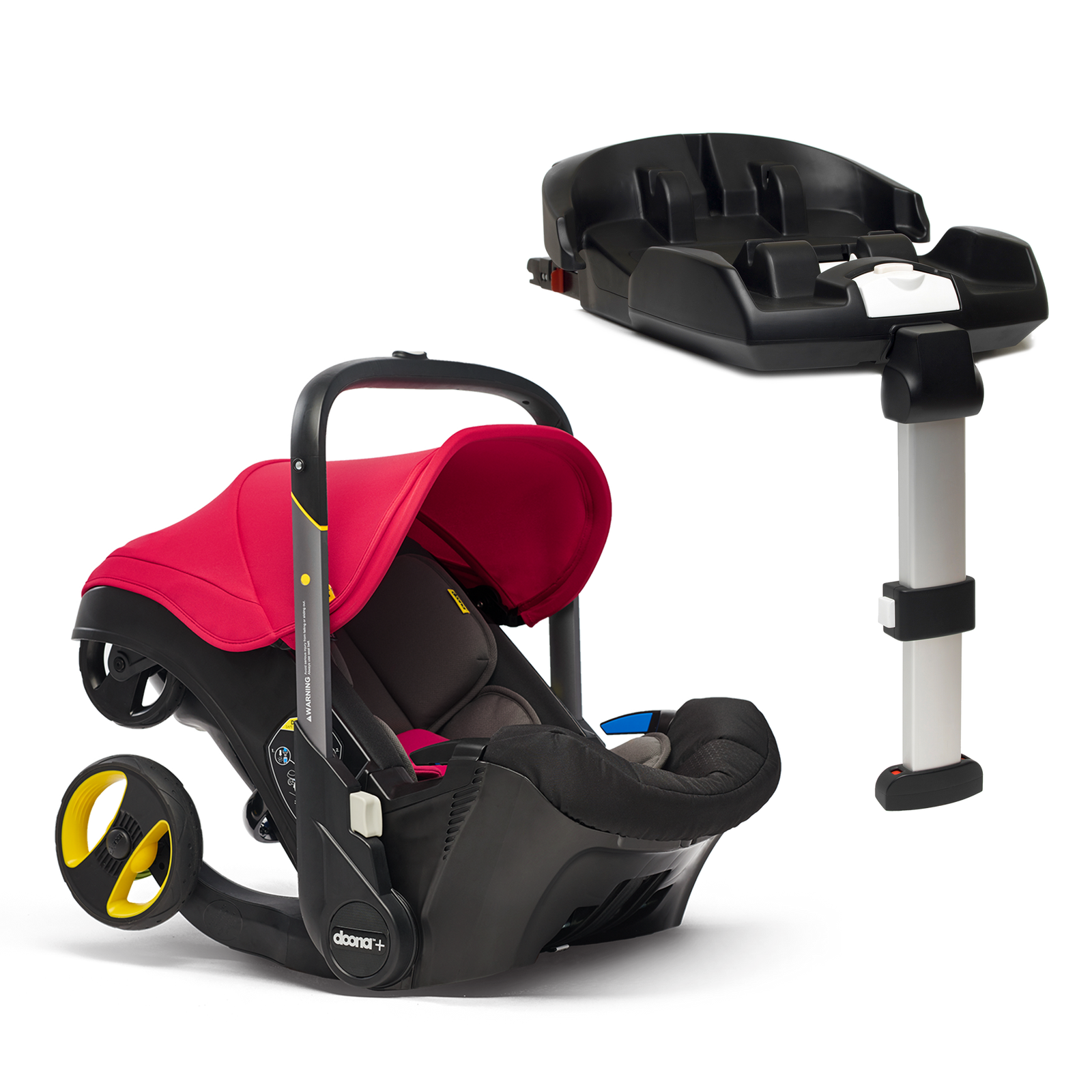 doona ISOFIXベース付インファントカーシート レッド Doona+ Car Seat & ISOFIX Flame Red