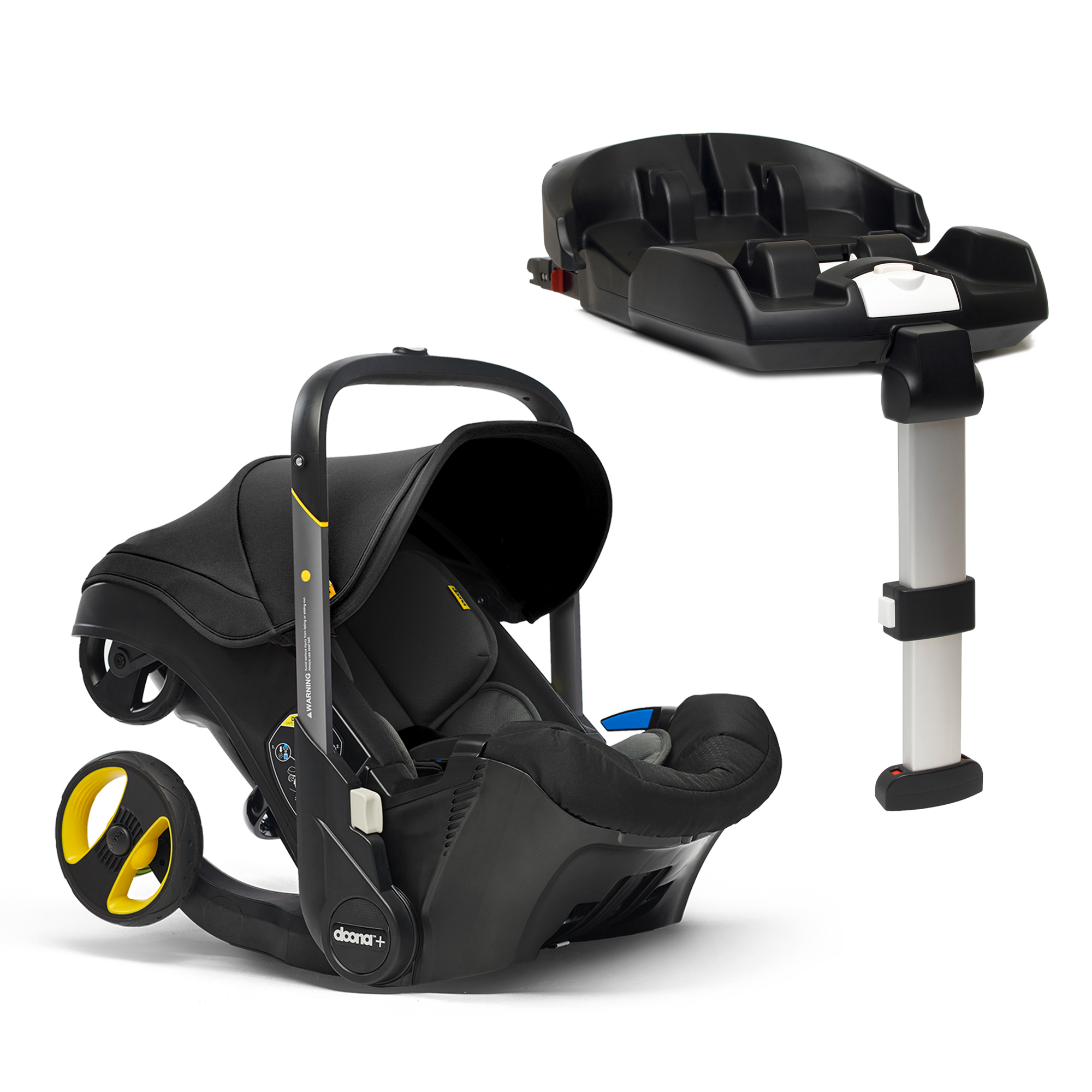 Nitro black car seat and isofix base