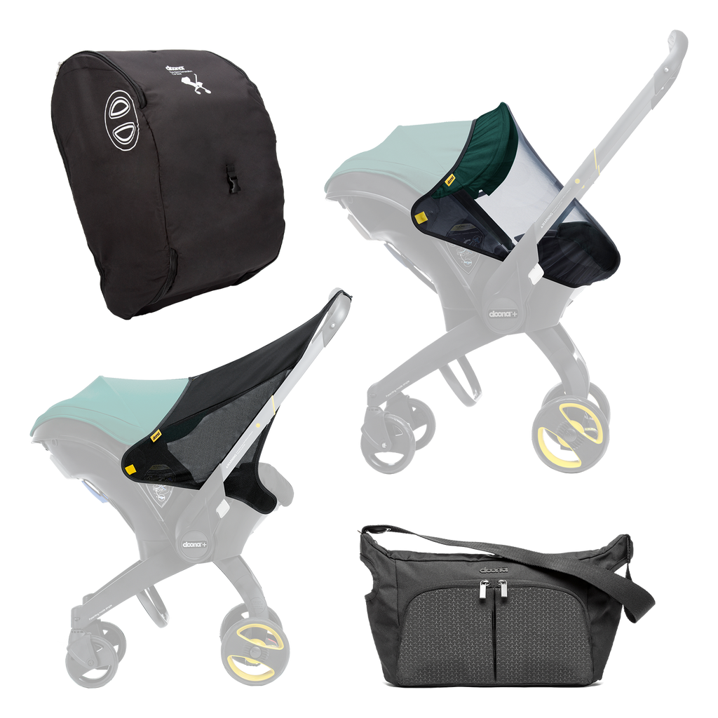 Summer Travel Bundle : Bag, Insect Net And Sunshade For Doona