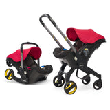 Doona car seat and stroller in red